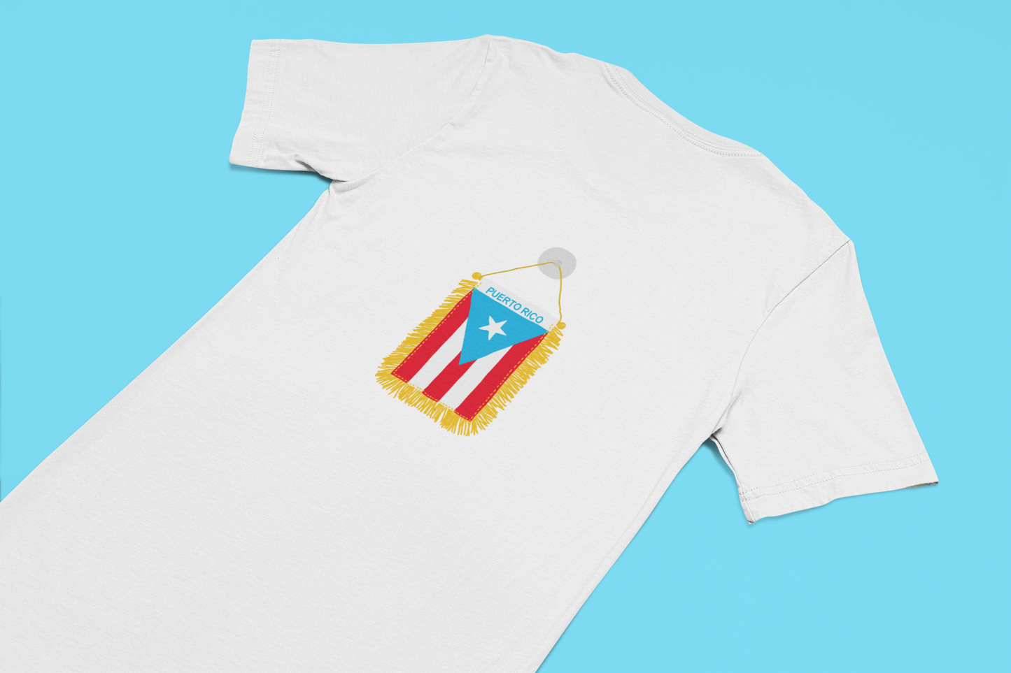 PR Car Flag - Red White SkyBlue Edition